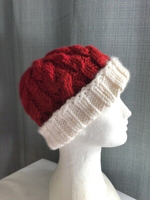 Santa Red-White Winter Unisex knitted Beanie hat Santa Red-White Winter Unisex knitted Beanie hat
