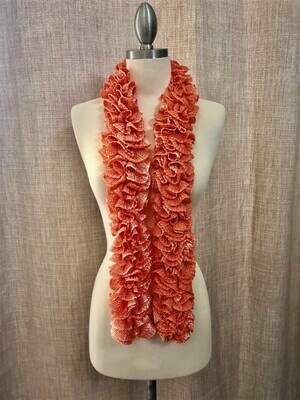 Spiral Ruffled Scarf-Holiday Scarf Spiral Ruffled Scarf-Holiday Scarf