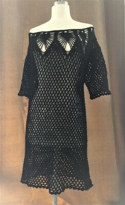 Black Dress with Red Glitter Size S-M Black Dress with Red Glitter Size S-M