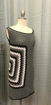 Gray Dress with Square on right side Size S-M Gray Dress with Square on right side Size S-M
