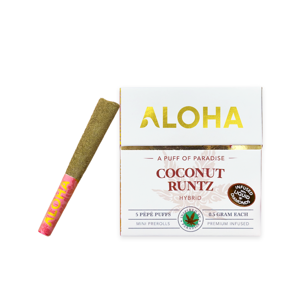 Aloha Coconut Runtz Infused Prerolls | HYBRID