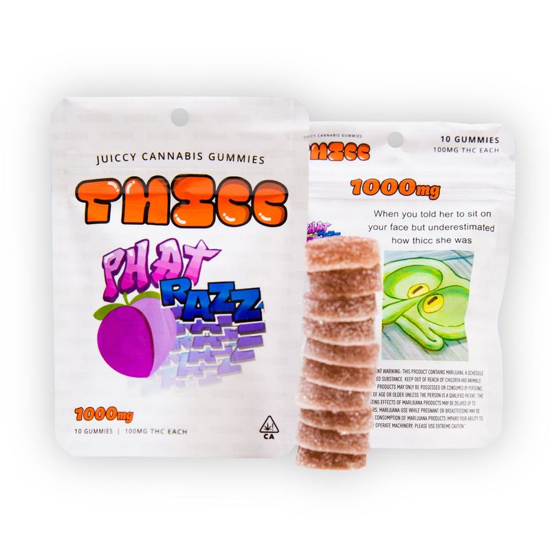 1000mg Thicc Gummies Phat Razz