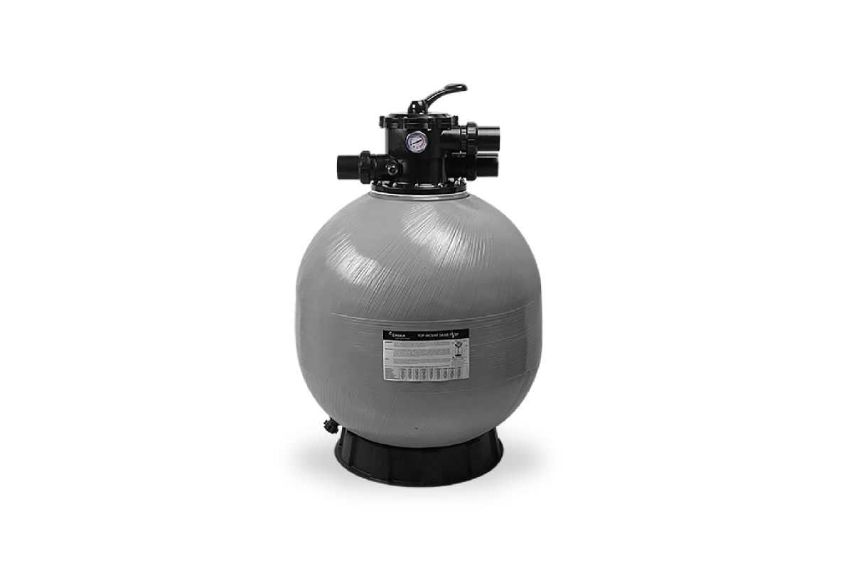 Filtro p/piscina emaux v500 50gpm max. 85kg cap de arena