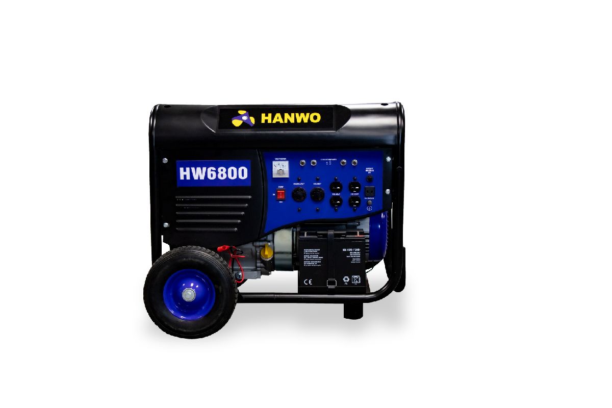 Generador hanwo gasolina hw6800e2 (5.5kw/13hp)