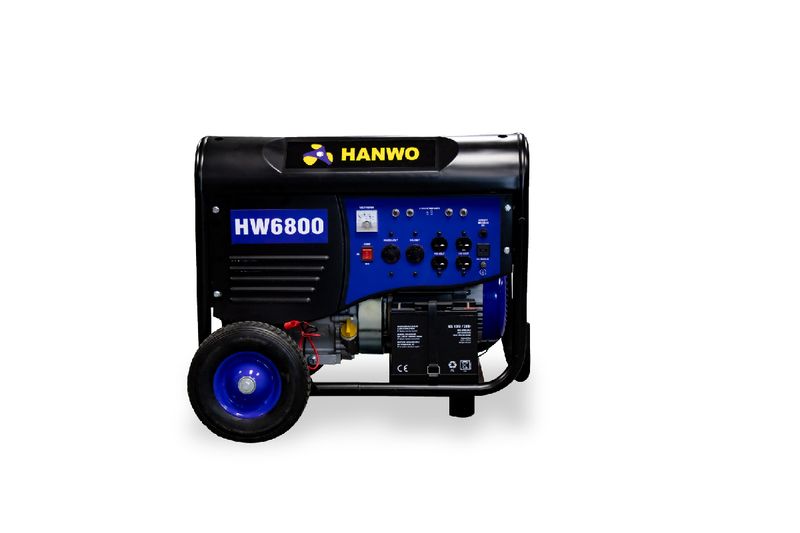 Generador hanwo gasolina hw6800e2 (5.5kw/13hp)