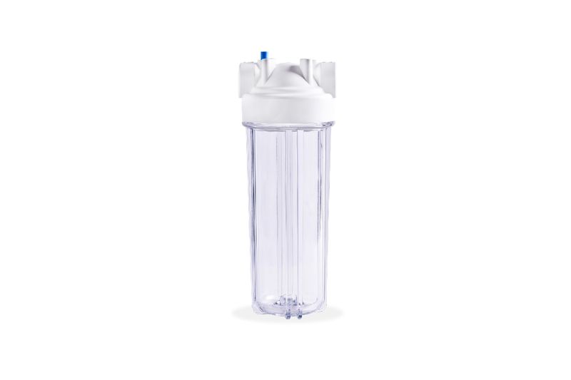 Housing para cartucho de 10in x 2.5in transparente fhaswp1075-prv-npt (h06v-6n-wc)