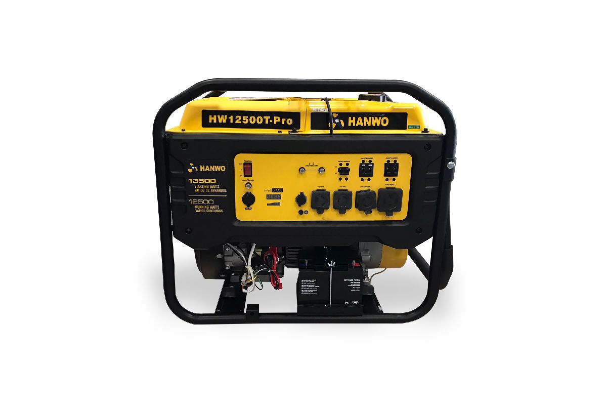 Generador hanwo gasolina hw12500t-pro (12.5kw/26hp)