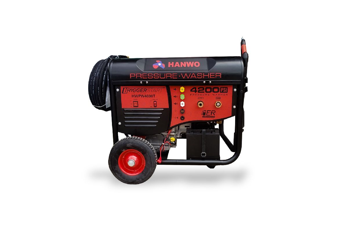 Lavadora de presion hanwo hwpw4000t c/mg 13hp (4200 psi)