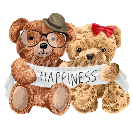 Cute Happiness Bear Couple