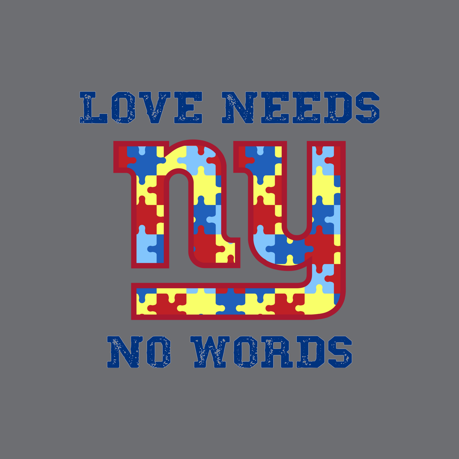 Giants Autism Love Needs No Words