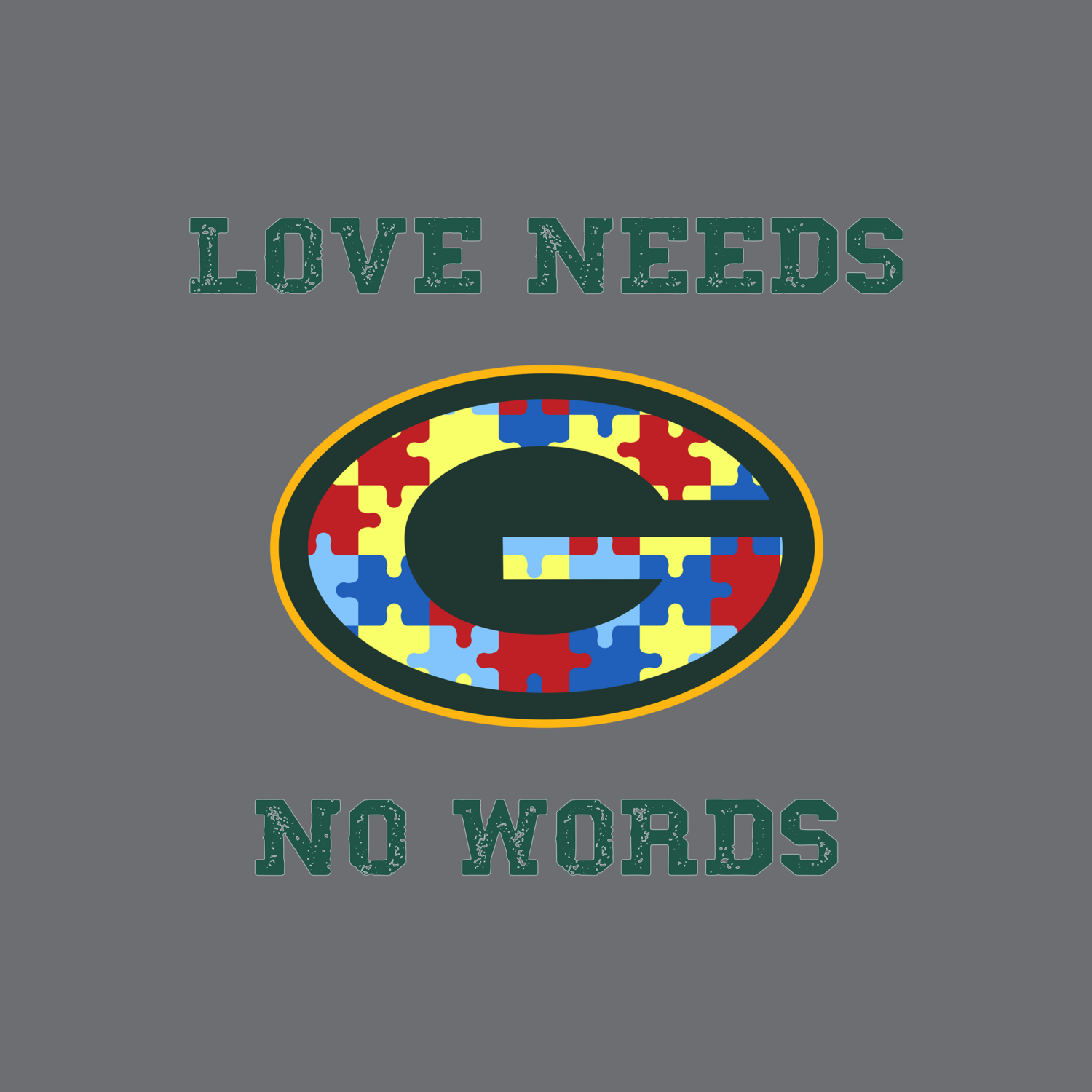 Packers Autism Love Needs No Words