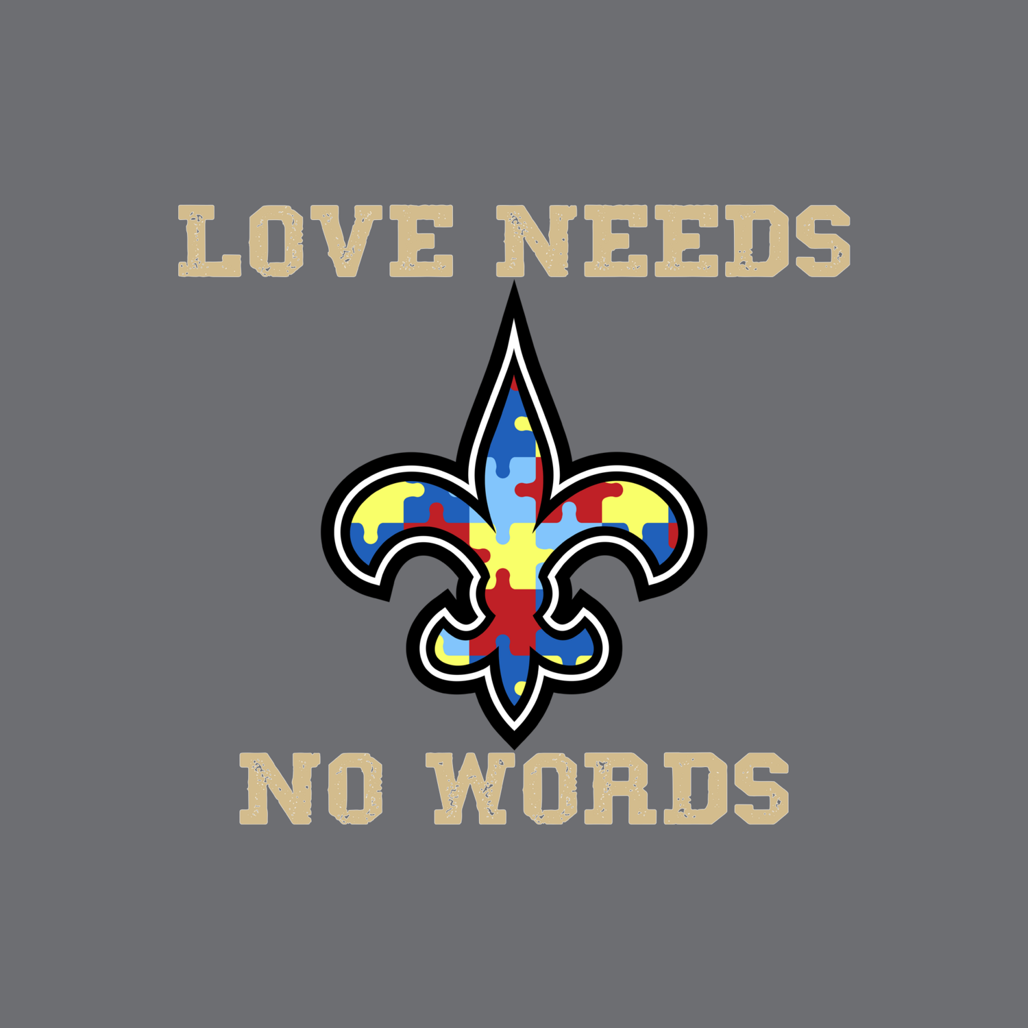 Saints Autism Love Needs No Words