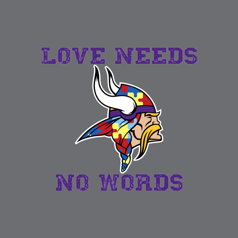 Vikings Autism Love Needs No Words