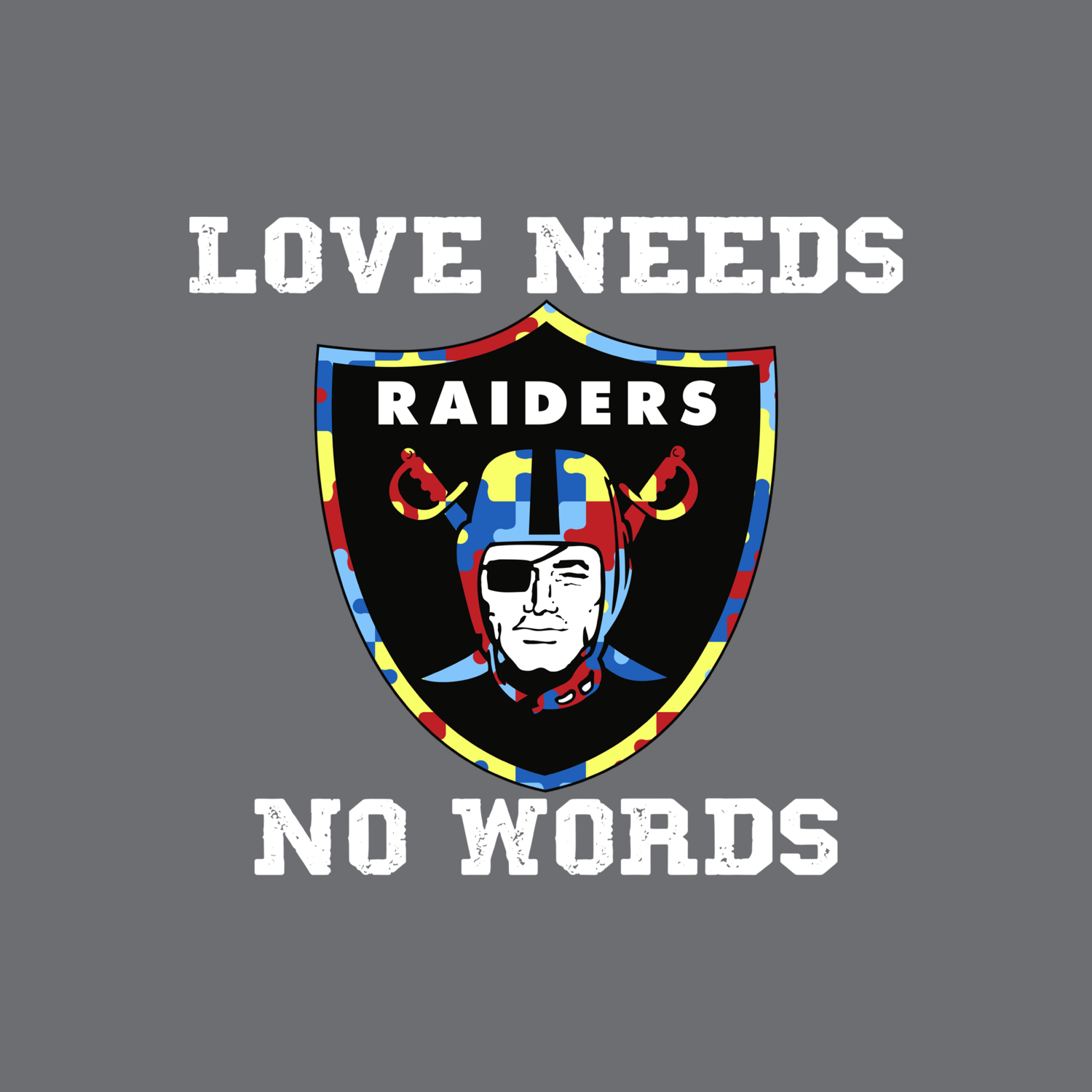 Raiders Autism Love Needs No Words