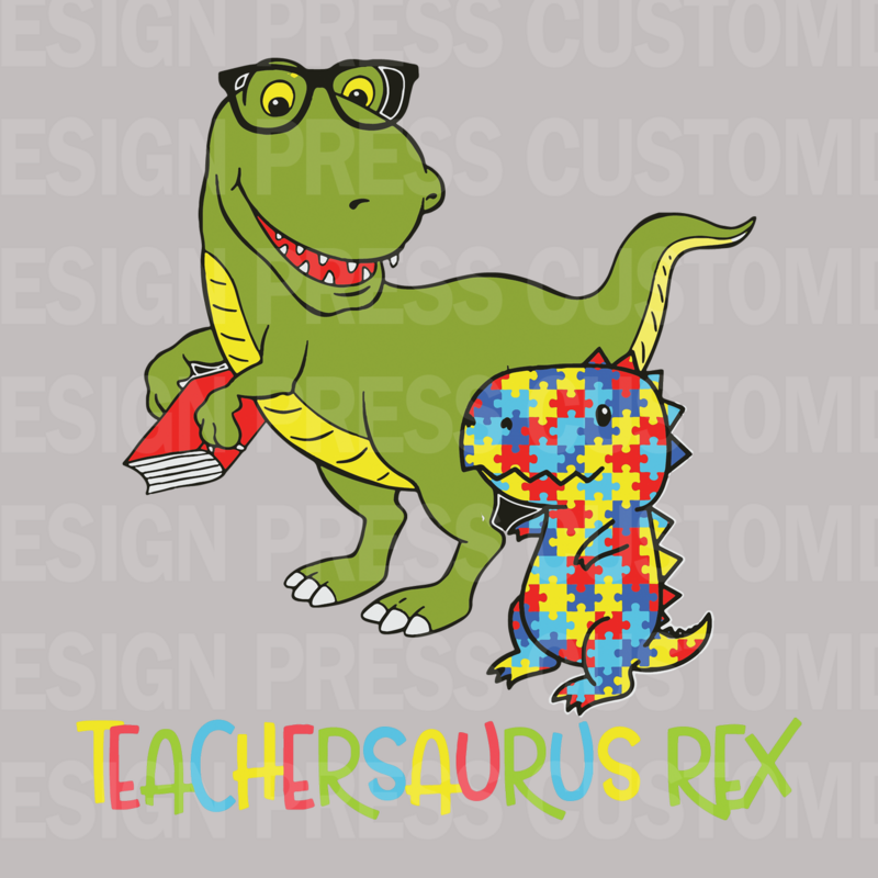 Teachersaurus PNG, sublimation, POD, Digital Download Image