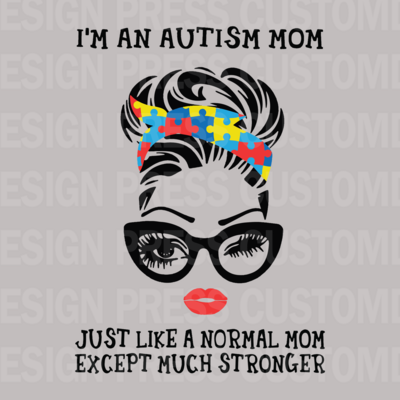 Autism Mom PNG, sublimation, POD, Digital Download Image