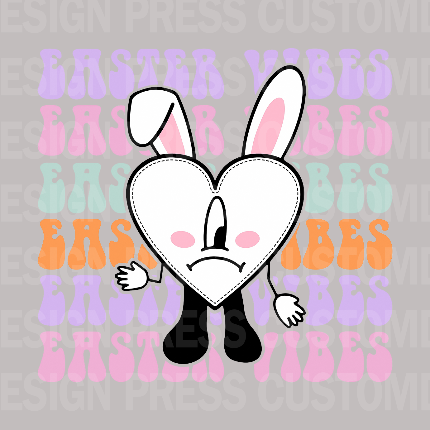 Easter Vibes PNG, sublimation, POD, Digital Download Image