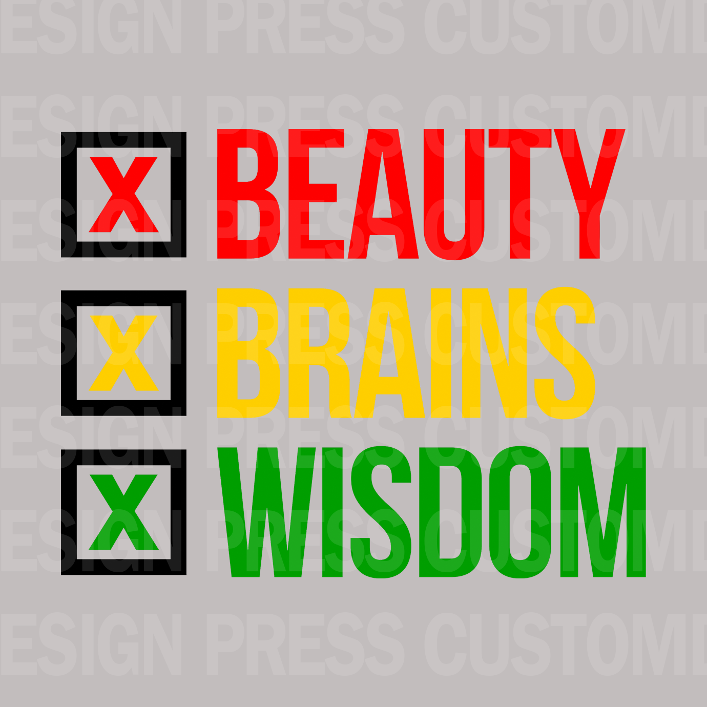 Juneteenth Beauty Brains Wisdom PNG, sublimation, POD, Digital Download Image