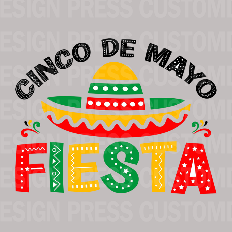 Cinco De Mayo Fiesta PNG, sublimation, POD, Digital Download Image