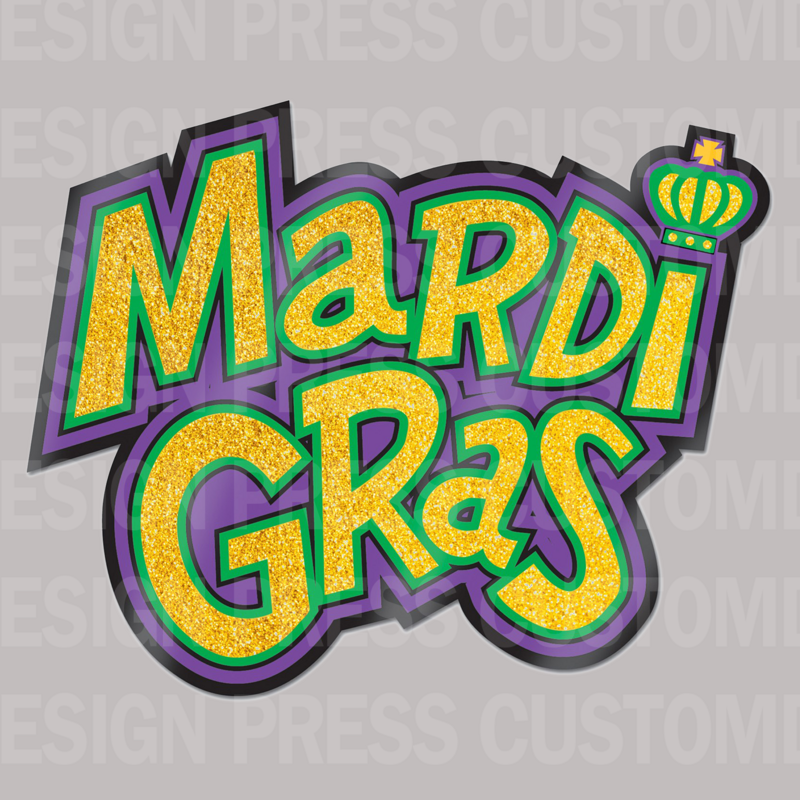Mardi Gras PNG, sublimation, POD, Digital Download Image
