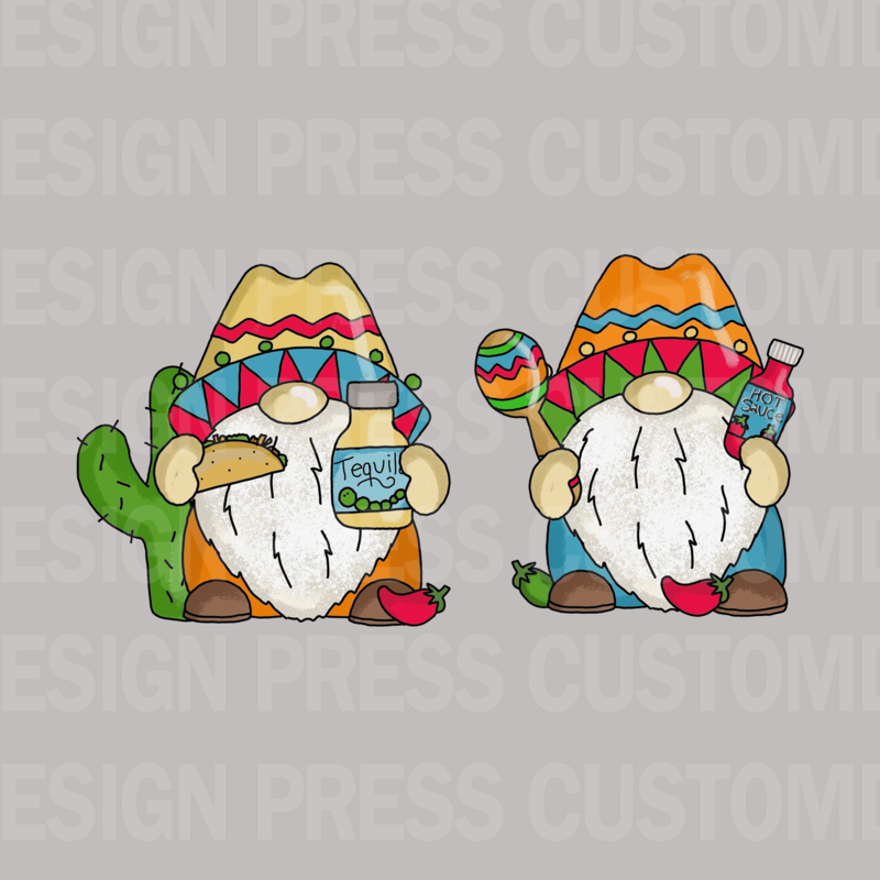 Cinco De Mayo Gnomes PNG, sublimation, POD, Digital Download Image