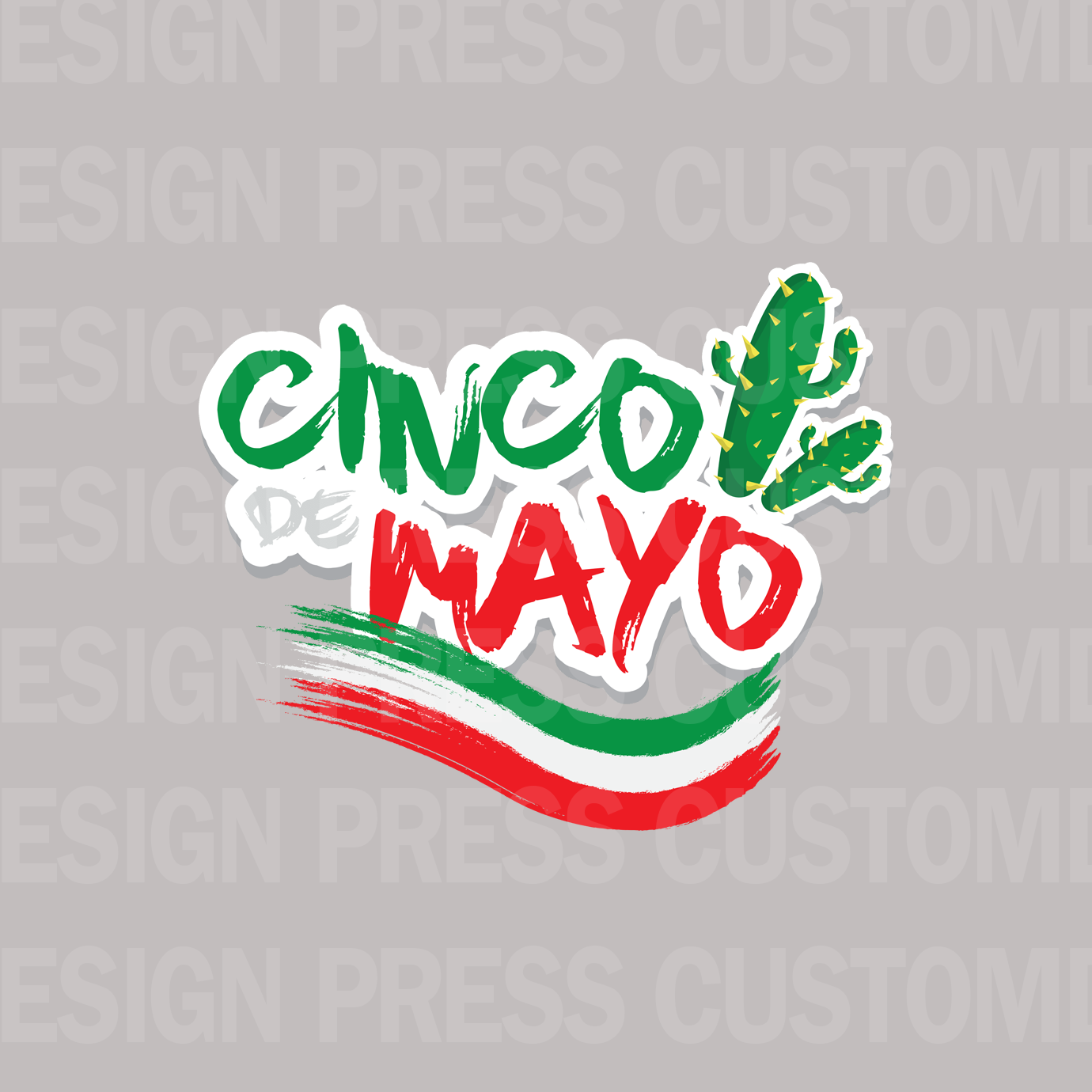 Cinco De Mayo PNG, sublimation, POD, Digital Download Image