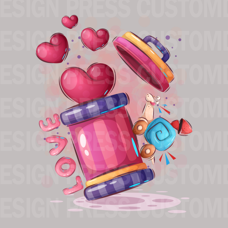 Valentine Love Bug PNG, sublimation, POD, Digital Download Image