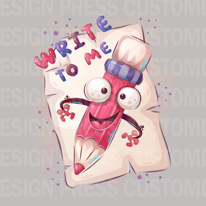 Valentine Write to me PNG, sublimation, POD, Digital Download Image