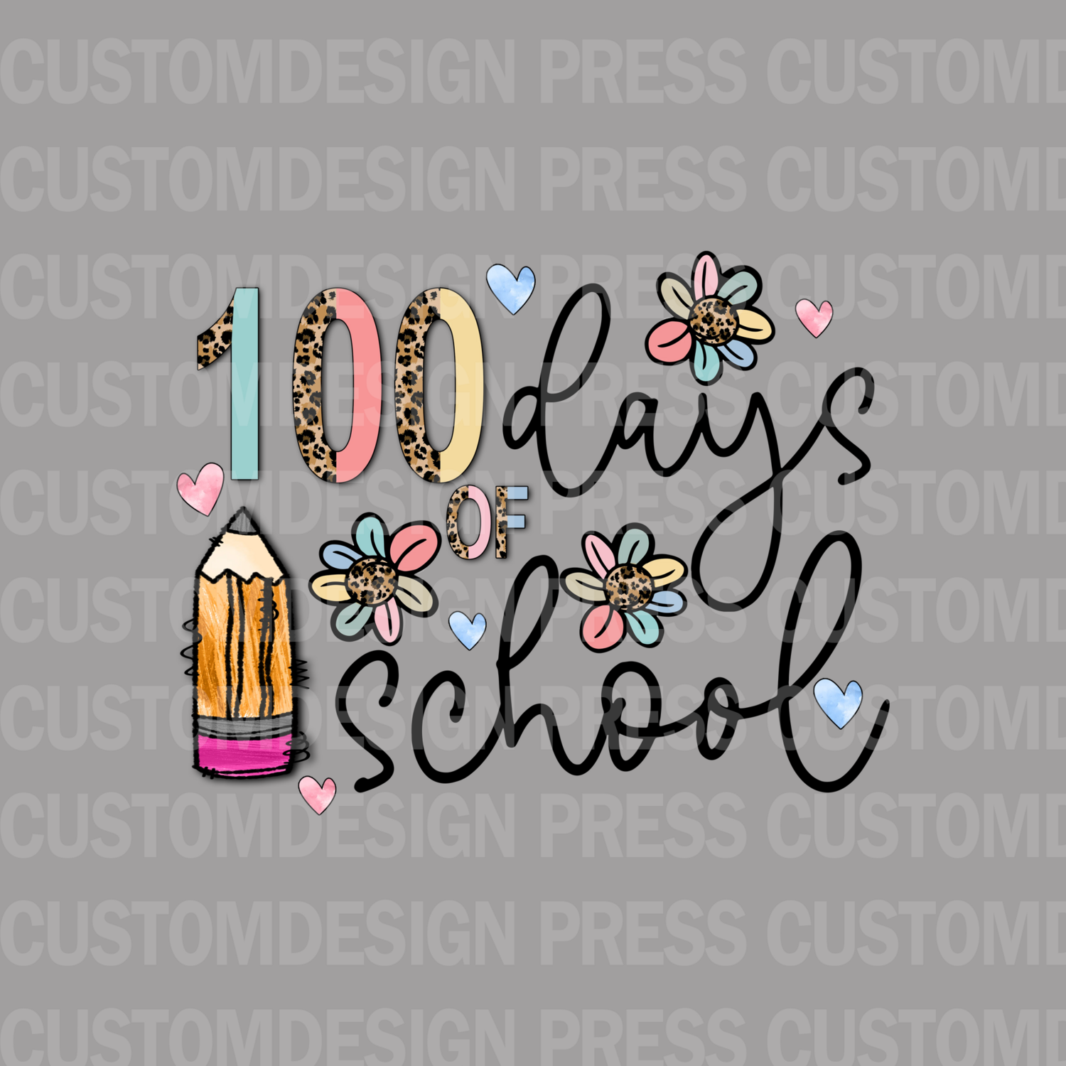 100 Days of school floral
