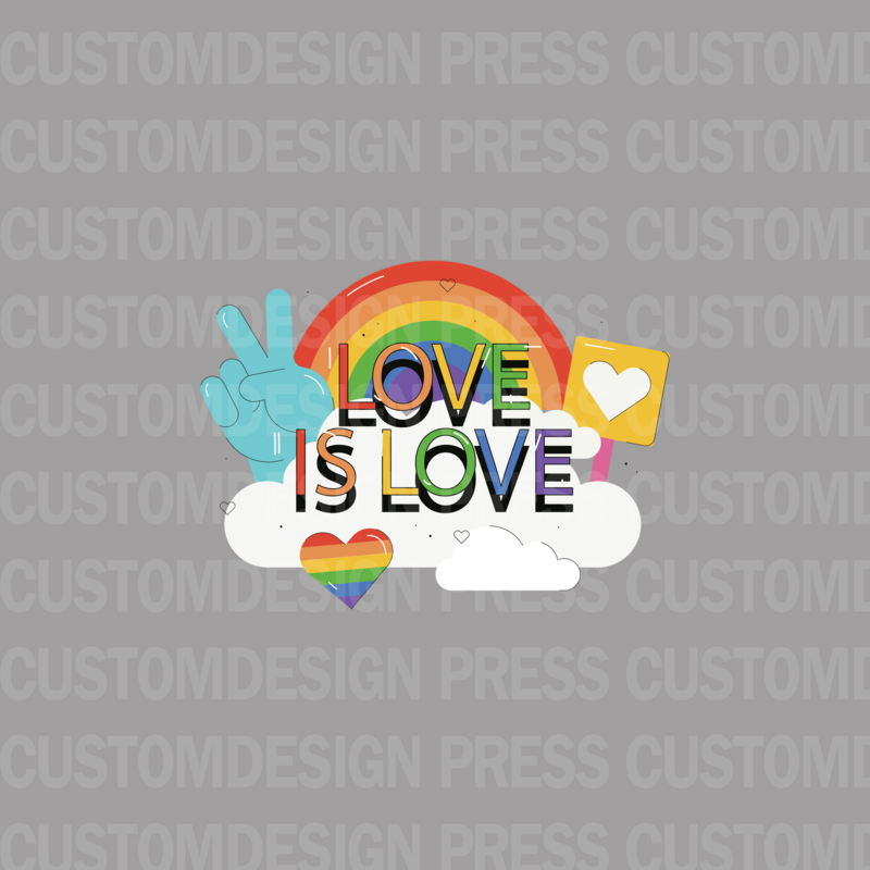 Love is Love Peace PNG,  sublimation, POD, Digital Download Image