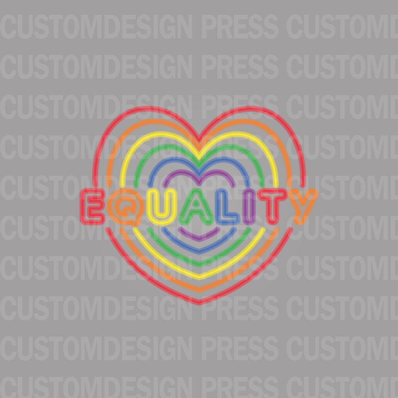 Equality Heart, PNG,  sublimation, POD, Digital Download Image