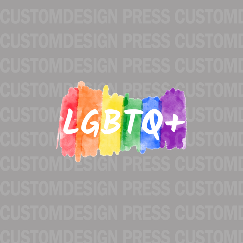 LGBTQ Watercolor PNG,  sublimation, POD, Digital Download Image