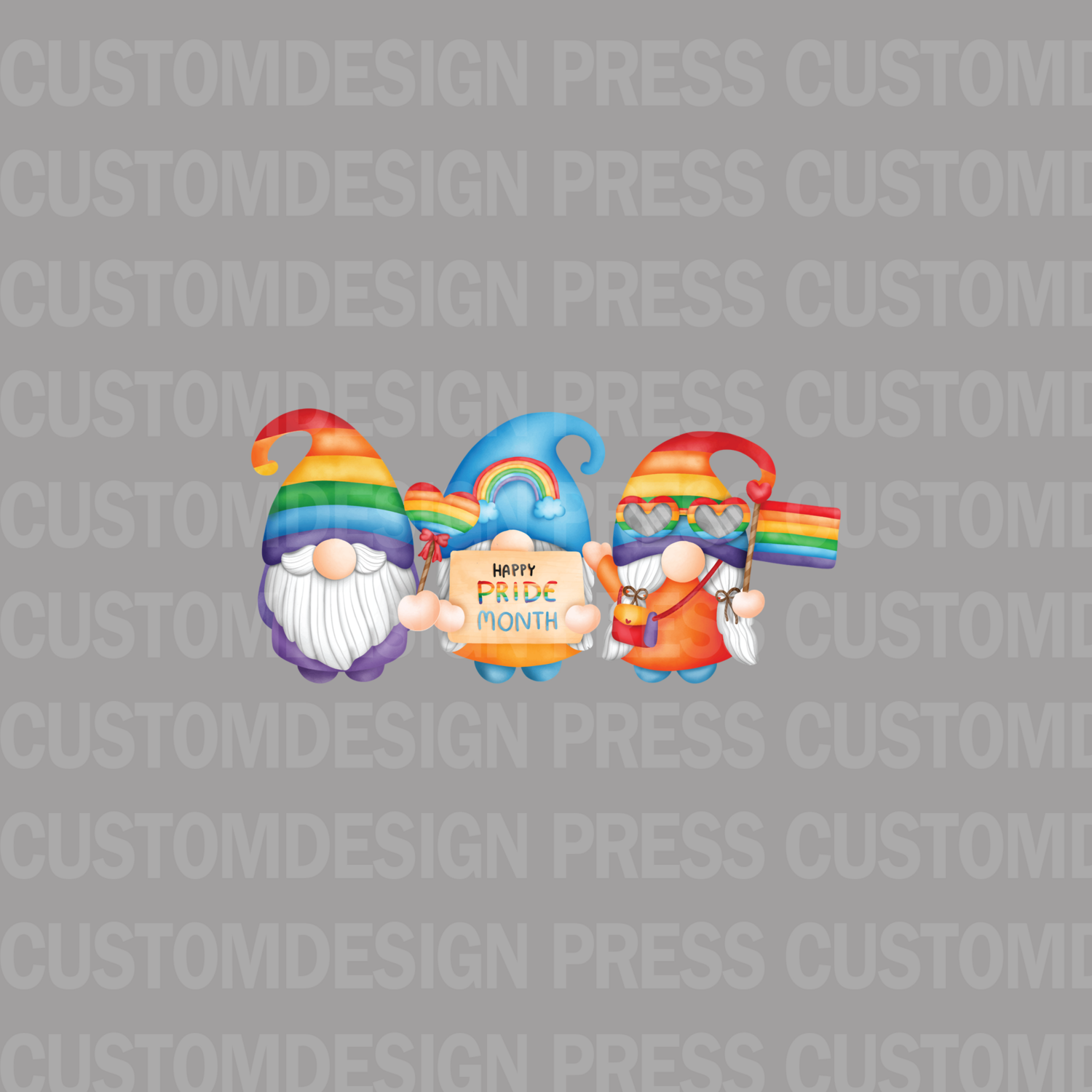 Gnome Pride Month, PNG,  sublimation, POD, Digital Download Image
