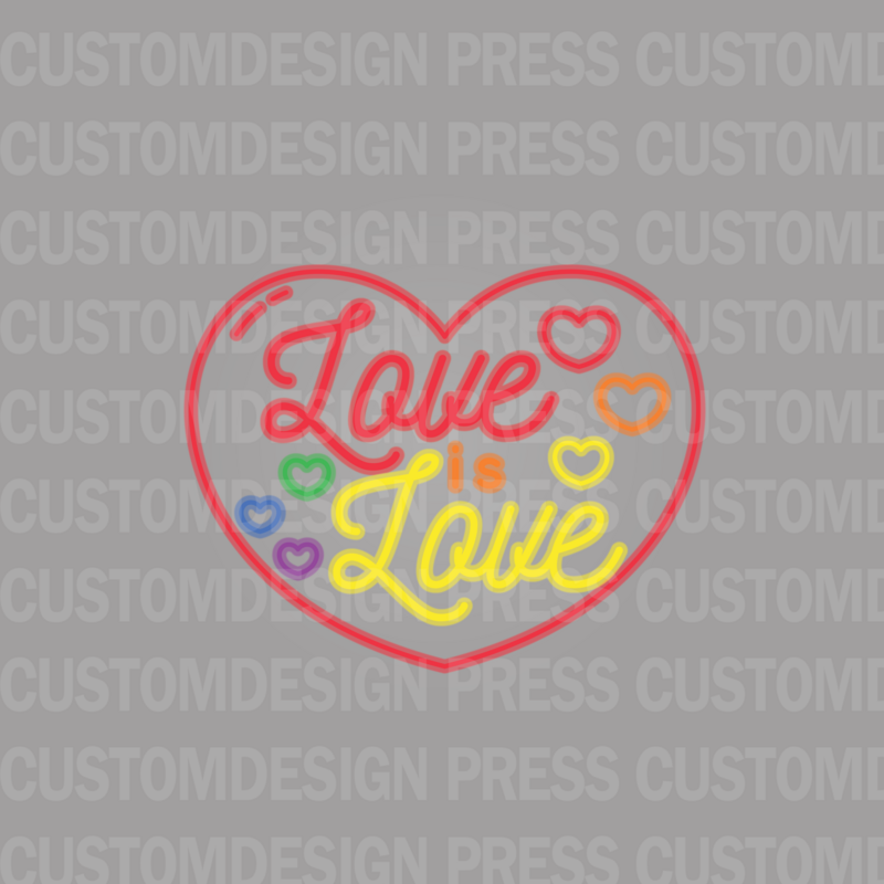 Love is Love Heart PNG,  sublimation, POD, Digital Download Image