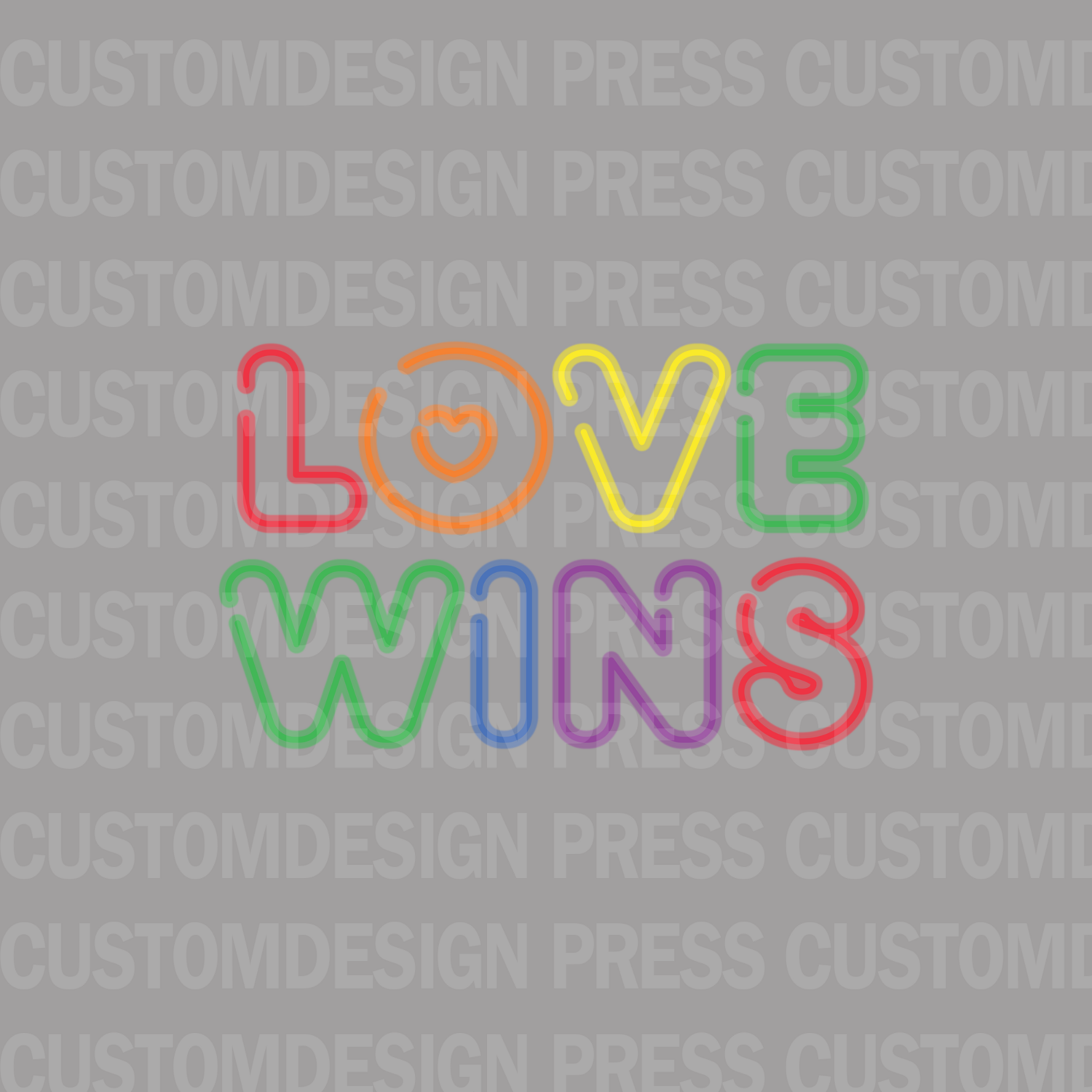 Love Wins PNG,  sublimation, POD, Digital Download Image