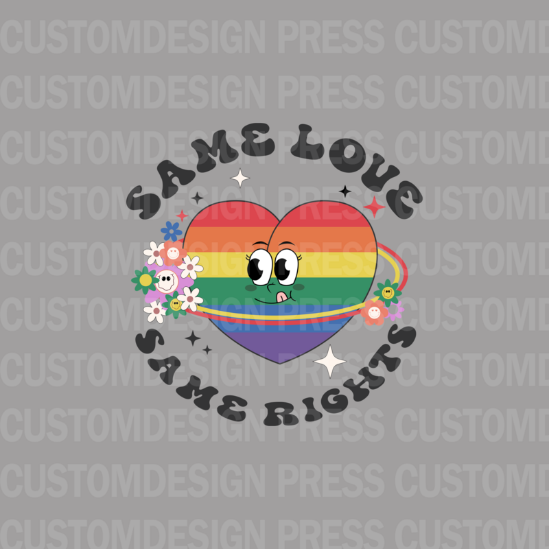 Same Love Same Rights PNG,  sublimation, POD, Digital Download Image