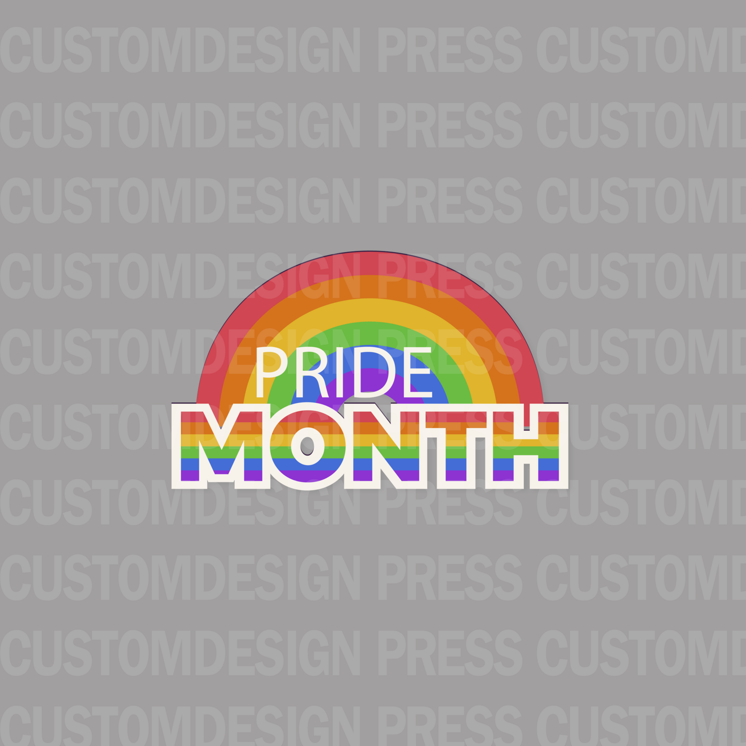 PRIDE Month Rainbow PNG,  sublimation, POD, Digital Download Image