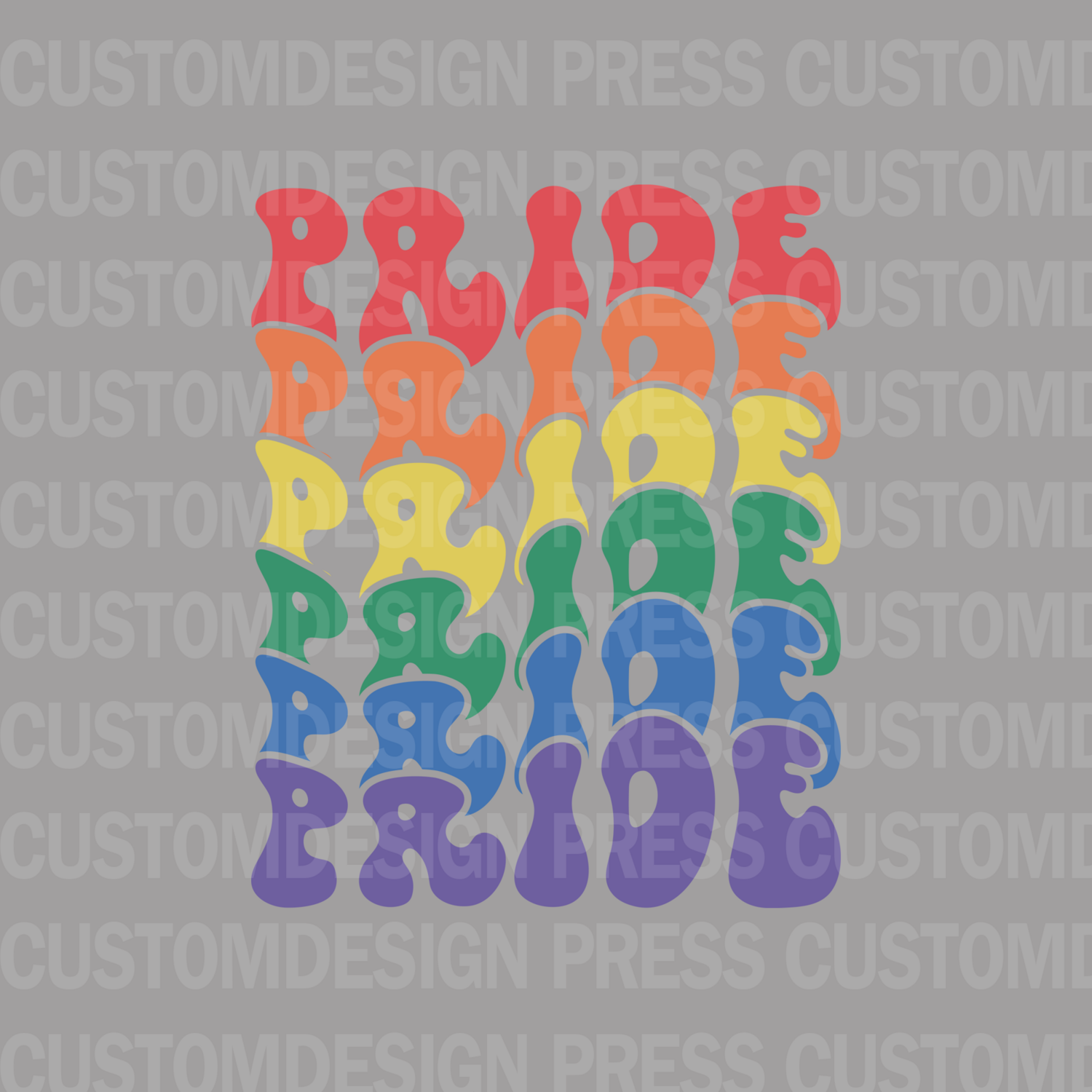 Wavy Pride PNG,  sublimation, POD, Digital Download Image