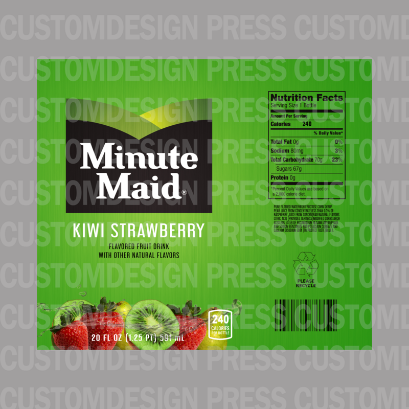 Minute Maid Kiwi Strawberry, 20 OZ Skinny Tumbler Wrap