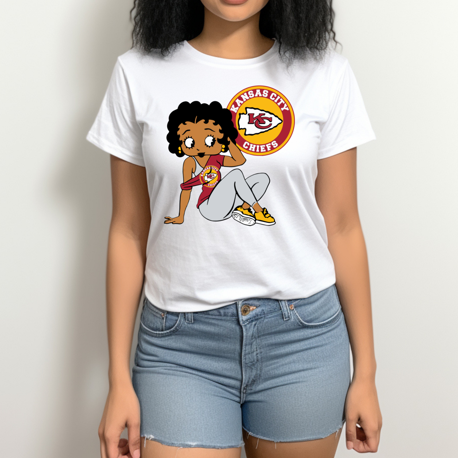 Betty Boop Kansas City Chiefs Logo