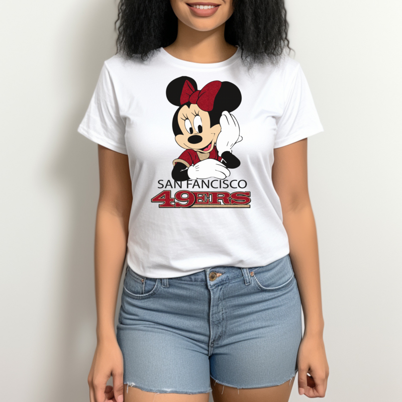 Glitter Minnie San Francisco 49ers