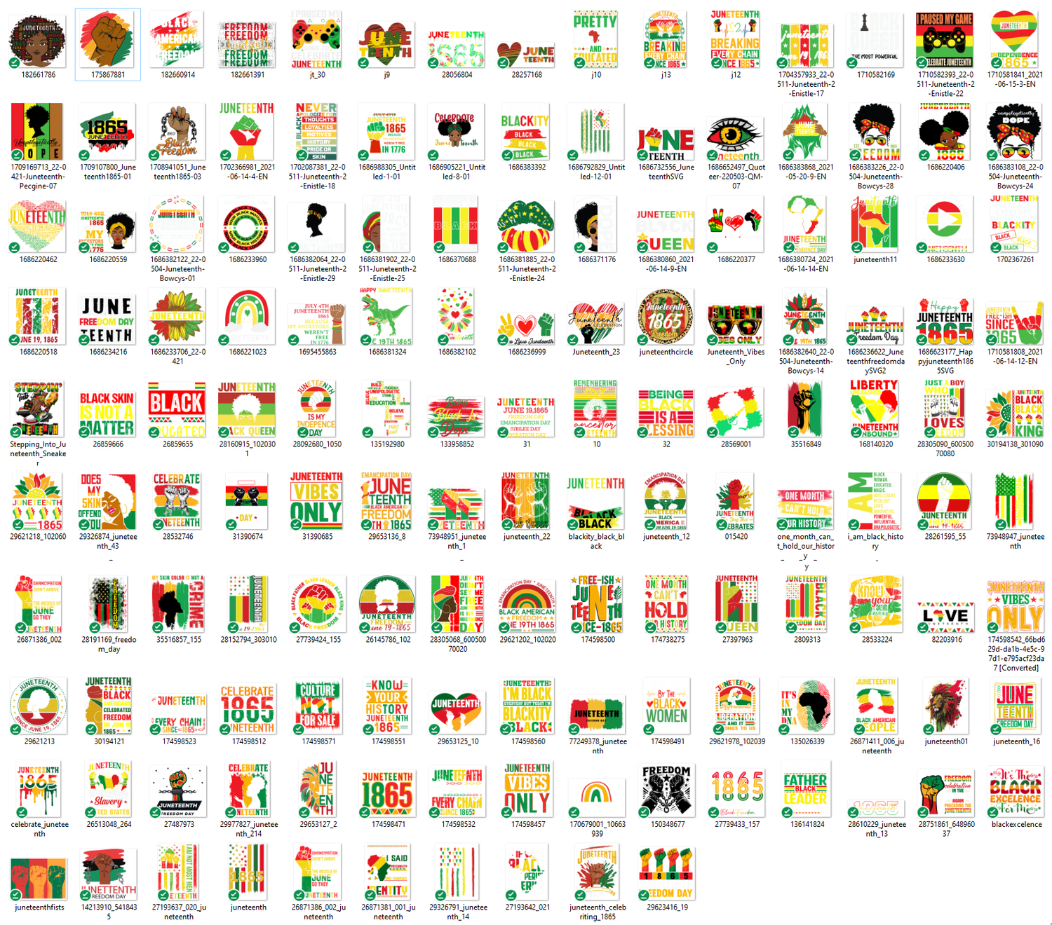 Juneteenth PNG Bundle