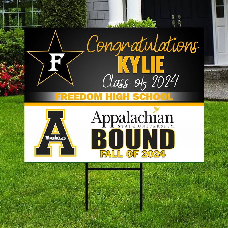 18x24 Custom Graduation/College Bound Yard Signs
