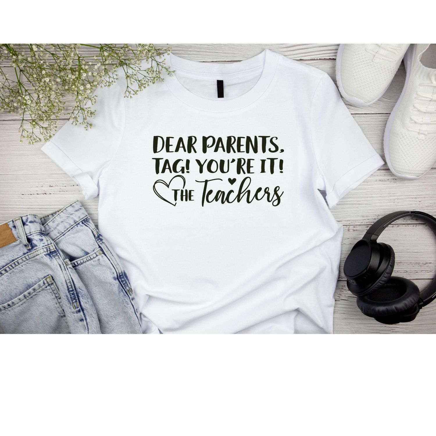 Dear Parents, You&#39;re It Shirt, Colors: White, Sizes: L