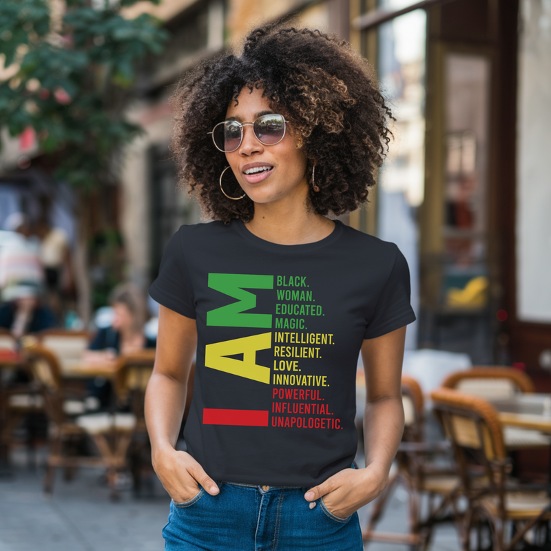 Vibrant Juneteenth I AM (words of affirmation) Shirt