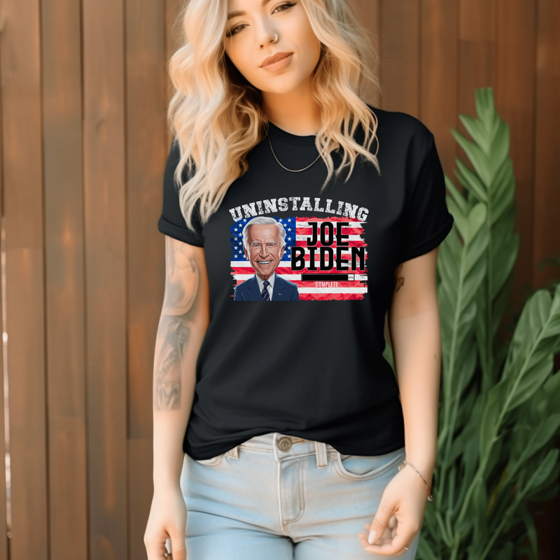 Uninstalling Joe Biden shirt