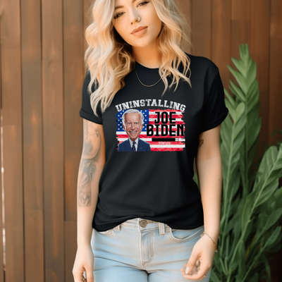 Uninstalling Joe Biden shirt