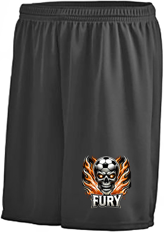 Black 7&quot; Inseam Shorts (No Pockets), Team: Fury