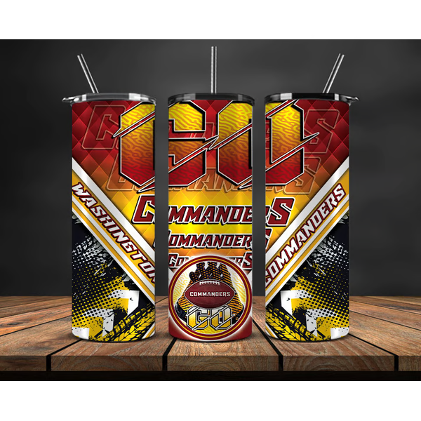 Washington GO Commanders  20 oz UV Printed Tumbler