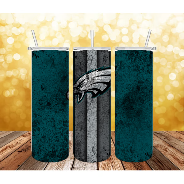 Philadelphia Eagles Grunge 20 oz UV Printed Tumbler